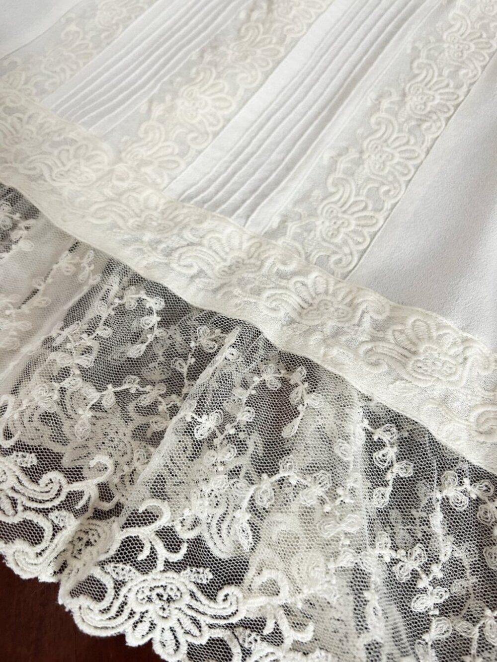 April Cornell Vintage Ivory Lace Blouse Fairycore Festival Cottagecore Size S - Picture 2 of 8